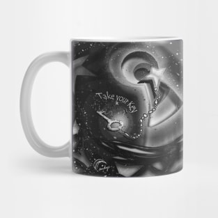 TAKE YOUR KEY B/W Mug